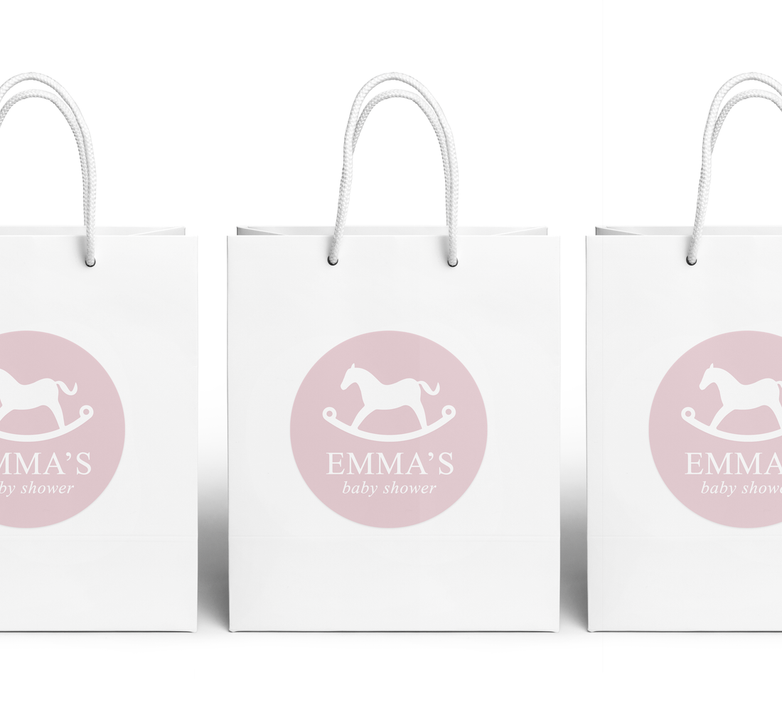 Gift Bag – Rocking Horse - Pink