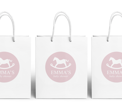 Gift Bag – Rocking Horse - Pink