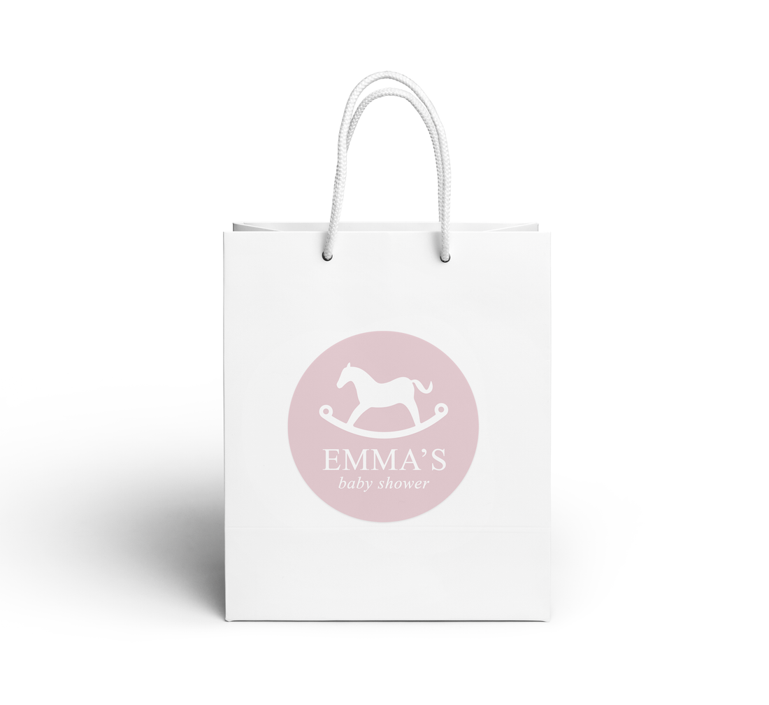 Gift Bag – Rocking Horse - Pink