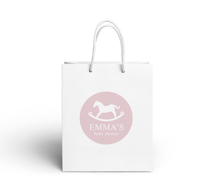 Gift Bag – Rocking Horse - Pink