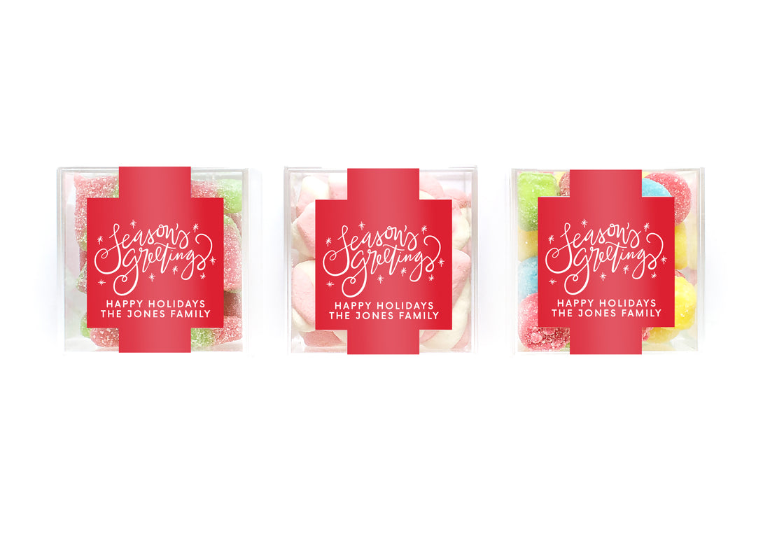 Clear Cubes – Seasons Red