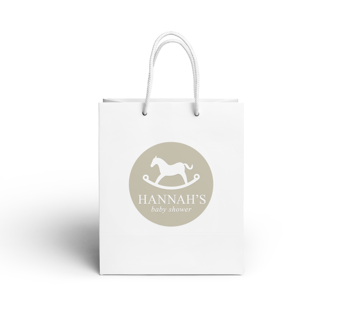 Gift Bag – Rocking Horse – Beige