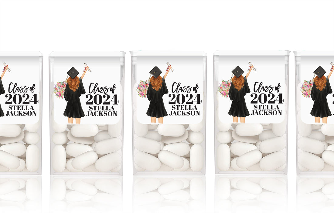 Tic-Tac Labels – Graduation Girl
